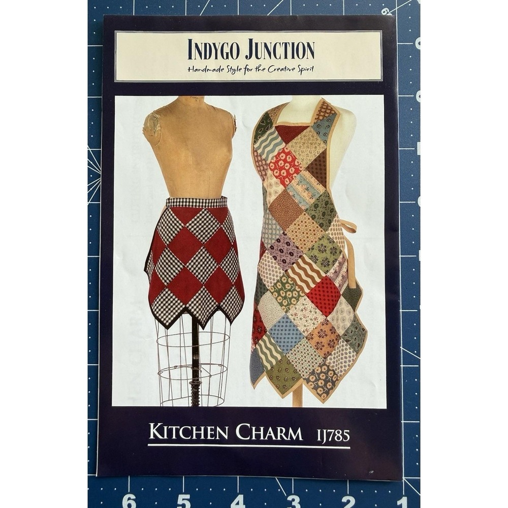 Indygo Junction Kitchen Apron Pattern For Charm Squares‎ # IJ785 Full Or Half